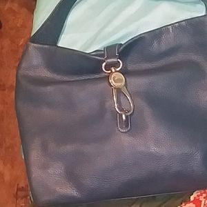 Dooney and Bourke Logo Lock Hobo
